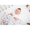lulujo Baby Cotton Muslin Swaddle Blanket, 47 x 47, Hockey