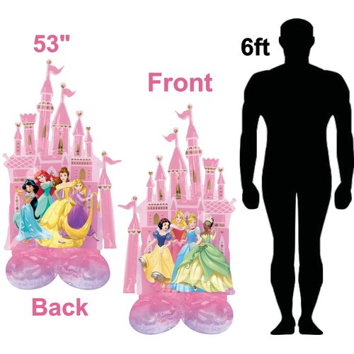 Princess Birthday Party Supplies Airloonz Castle and 8 Princesses Balloon Bouquet Decorations