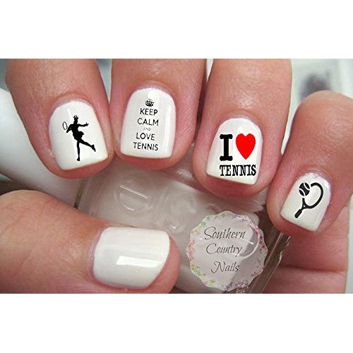 40 Sports Tennis Nail Art Designs Decals