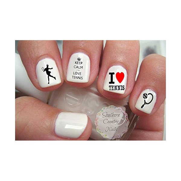 40 Sports Tennis Nail Art Designs Decals