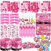 KULUJIA 120 pcs Pink Party Favors Princess Birthday Supplies Girl Kid Toy Gift Goodie Bag Stuffer Filler Makeup Party Decorations