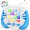 Tendccy Quick Push Handheld Game for Kids 3-12, 7 Game Mode Flashing Fast Press Push Puzzle Games Sensory Fidget Toys, Christmas Birthday Gifts Travel Toys for Boys Girls Teens Adults - Blue