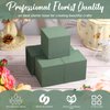 Gerrii 18 Pcs Floral Foam Blocks Dry and Wet Foam Block Flower Arrangements Supplies Florist Green Square Foam Bricks for Artificial and Fresh Flowers Garden Wedding Office Home Plant Decoration Craft