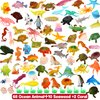Yeonha Toys Ocean Sea Animals, 80 Pcs Mini Underwater Sea Life Toys Set, Sea Animal Learning Toys for Boys and Girls Early Childhood Education, Gifts, Parties, Prizes, Pretend Ocean Animals