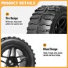 FriHobby Pre-Glued 1/10 Scale RC Truck Wheels and Tires 12mm Hex 2.8 RC MT Tires Compatible with Traxxas Stampede Rustler Hoss Redcat Volcano Blackout XTE 1/10 RC Monster Truck 2S-4S Brushless Power