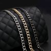 4 Pieces Different Sizes DIY Iron Flat Chain Belt, Handbag Replacement Belt, Shoulder Belt, Wallet Chain Belt, Metal Buckle(7.9 inch, 15.7 inch, 31.5 inch, 47.2 inch) Light Gold