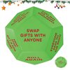Santa Swap Gift Exchange Dice, 3 * 3in Exchange Gifts Dice Family Game, Christmas Party Gift Exchange Dice Game for Boys and Girls