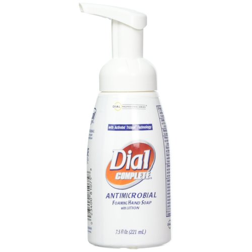 Dial Complete 81075 Healthcare Tabletop Pump Antimicrobial Foaming Hand Wash with Lotion, 7.5 oz, 1 BOTTLE