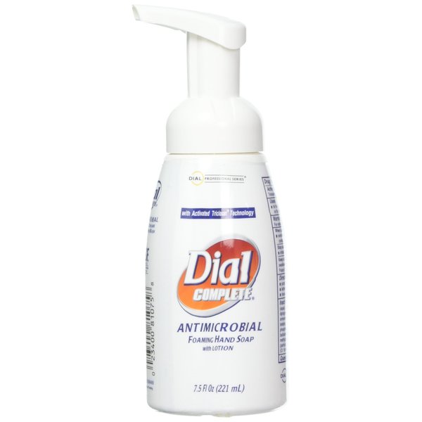 Dial Complete 81075 Healthcare Tabletop Pump Antimicrobial Foaming Hand Wash with Lotion, 7.5 oz, 1 BOTTLE