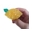 Lemon Claw Clips,Cellulose Acetate Hair Clips,Small Claw Clips for Women