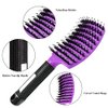 Aozzy 5pcs Blow-Drying Round Hair Brush Set - Ceramic, Boar Bristle Brush for Women - Thermal Barrel Brush Set, Styling & Roller Brush for Shiny, Smooth and Bouncy Hair