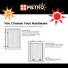 Metro Screenworks Custom Window Screens Fully Assembled and Ready to Install - Window Screen Replacement for House, (White) Pre-Framed Mesh Replacement Window Screens, Home, Patio, & More