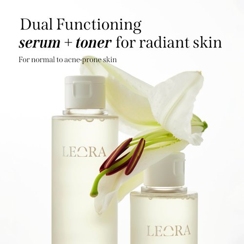 LEORA Glow Revitalizing Serum Essence, 150ml / 5.07 fl.oz I EWG Green Verified I Glass Skin, Even Toning, for Hyperpigmentation I Vitamin C, E, Niacinamide I Cruelty-Free, Vegan