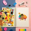 48 Pcs Turkey Stickers Make Your Own Turkey Sticker Sheets Thanksgiving Stickers for Kids Home Classroom Party Favor Art Craft School Rewards