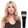 Bundle - 4 Item: EasiFringe HD Clip in Bang, Christy's Wigs Q & A Booklet, Synthetic Shampoo & Wide Tooth Comb - Color: 8