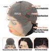 Besurina Curly Bob Wig Human Hair 14 Inch Glueless 13x4 Lace Front Wigs Pre Plucked for Black Women 180% Density Mongolian HD Kinky Curly Bob Lace Frontal Wigs Wet and Wave