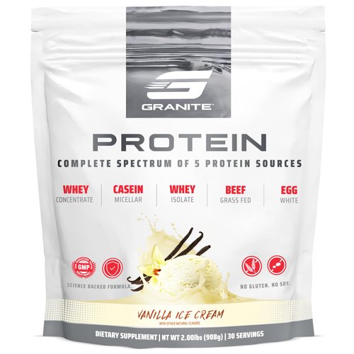 Granite Protein Powder | Whey Isolate &amp; Concentrate| Casein for Lean Muscle Building &amp; Workout Re...