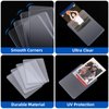 Arjiekwei 3"X4" Card Sleeves Top Loads for Cards, Baseball Card Protectors Hard Plastic, Premium Toploads for Trading Cards, Card Holder for Sports Football Game Cards (100 Hard Sleeves)