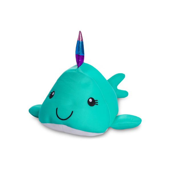 Posh Creations Narwhal Pool Noodles and Floats with EPS for Kids, Non-Inflatable Fun for Jumping, Lounging and Riding in The Pool for Kids Teens and Adults Mesh Pool Float - Medium Narwhal