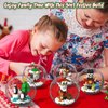 Christmas Tree Ornaments Building Blocks Compatible with Lego Christmas, 2024 Christmas Decorations Ball Toys Included Santa Reindeer Nutcracker Gnome Penguin, Xmas Ornaments for Indoor Outdoor 5packs