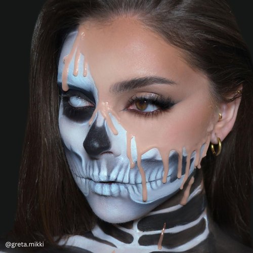 Mehron Makeup 3-D Gel | Gelatin Special Effects Makeup | Halloween FX Makeup & Scarring Gel | Fake Skin for Stage, Screen, Theater, Cosplay, and Halloween (8 oz) (Fleshtone)