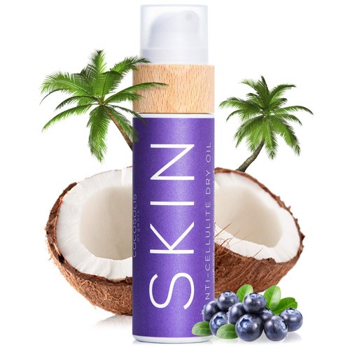 COCOSOLIS SKIN Anti-Cellulite Massage Oil | Organic Oil for Skin Tightening Cellulite Treatment | Corrects “Orange Peel” Skin | Natural Ingredients & Vitamin E (110 ml)