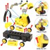 Toys for 3 4 5 6 7 8 Year Old Boy | 7 in 1 DIY Take Apart Truck Car Toys with Electric Drill | Gift for Girls and Boys Toys Age 4-6 Construction Engineering STEM Learning Building Play Set for Kids