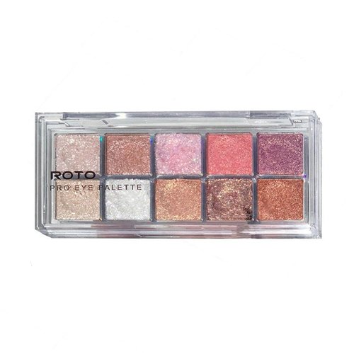 GHFCZOO 10-Color Eyeshadow Palette - Shimmer, Pearl, Matte Eyeshadow with Glitter for Smokey, Nude, Warm & Cool Tones