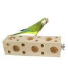 KeaJuidy Bird Wooden Block Chewing Toy Parrot Chewing Toy Wood Toys Foraging Training Toys for Small Animals Shredding Biting Wood Bird Cage Accessories Teething Toy for Lovebird Parakeets Cockatiels