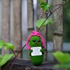 KALAWALK Funny Crochet Pickles 1 Pcs with Affirmations Cards for Inspirational Novelty Good Luck Gift and Party Decorations (KK-CKD04- REDCUM)