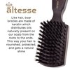Altesse 1318P Boar Bristle Hair Brush for Men Beard and Mustache Beard Grooming Kit Dark Beechwood Hard Wave Brush for Men with 8 Rows of 100% Firm Natural Bristle Hair Brush Club Handmade in France