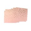 Dulousia Pink Luncheon Paper Napkins Stamped with Sparkle Gold Foil Dots - Folded 6.5 x 6.5 inch/Unfolded 13 x 13inch for Dinner Party, Cocktail, Bridal/Baby Shower, Birthday Party (48 Count)