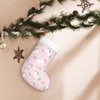 Cartoon Unicorn Christmas Stocking,17.7" Xmas Fireplace Hanging Stockings Decoration Stockings for Family Holiday Party Decoration（1 Piece）