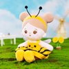 OUOZZZ Soft Baby Doll for Girls - My First Baby Doll Birthday Gifts for Girls Plush Rag Dolls Yellow Bee Dress Toy for Toddlers Kids Infants 12"