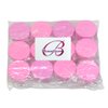 Beauticom 24 20g gram Round Clear Container Sample Jars with Pink Lid For Cream Cosmetic Travel Lip Balm Sampling Powder etc.