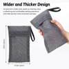 Travel Soap Saver Bag 3 Pcs Soap Pocket Exfoliating Soap Saver Pouch Rough Mesh Bar Soap Bags for Shower, Body Foam Scrubber Exfoliating Shower Sponge - Grey