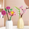 YICHENZHAOXING Mini Bricks Artificial Flower Bouquet Building Sets，DIY Simulation Plant Series Creative Toys,Flower Building Set Eschscholzia californica 71PCS
