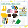 noonimum Craft Sewing Kit for Teens, Learn to Make Your Own Woodland Felt Animals First Sew Kit Beginner DIY Arts Set, Plush Craft Easy Sewing Stuffed Animals for Kids Girls Boys, Set of 7