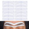 12pairs Disposable Airbrush Brow Sticker Microblading Eyebrow Stencil Brow Guide Auxiliary Template Brow Shape Tapes Makeup Tool (Type C)