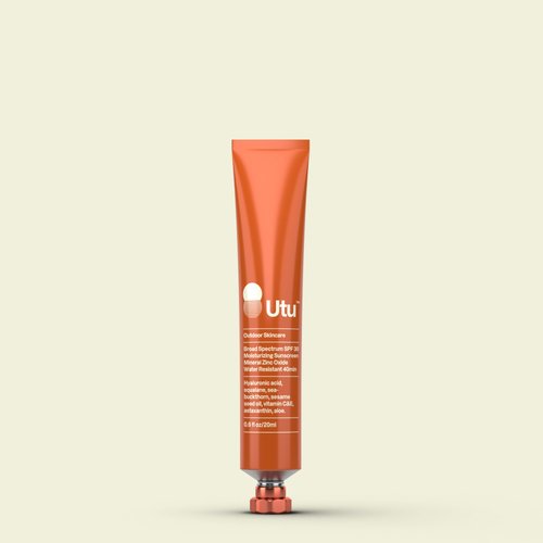 UTU - SPF30 Daily Moisturizer Mineral Sunscreen | Hyaluronic Acid, Squalane, Vitamin C+E | Clean, Reef Safe, Cruelty Free, Broad Spectrum (20 mL | 0.6 fl oz)