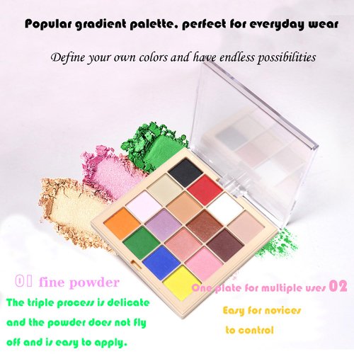Gradient nail powder,Solid nail powder,Nail Pigment Palette,16 Color Nail Pigment Powder Set Create Stunning Ombre Nail Art with Glittery Shades Perfect DIY Nail Accessories