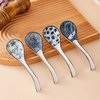 Hoilse Soup Spoons Set of 4,Asian Soup Spoon Ceramic Ramen Spoons, Japanese Soup Spoon Long Handle Perfect Depth for Dumpling, Pho, Noodles, Miso, Chinese Wonton, Dishwasher Safe