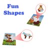 Just Smarty Preschool Puzzles for Toddlers 1-3 Set of 2 | Fun Shapes 5 Pieces Kitten Puzzle and 4 Pieces Puppy Puzzle with Tray | Kids Puzzles Ages 1-3 | Best Educational Puzzles for Kids Level 1