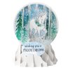 Up With Paper Pop-Up Holiday Snow Globe Greeting Card - Magical Christmas