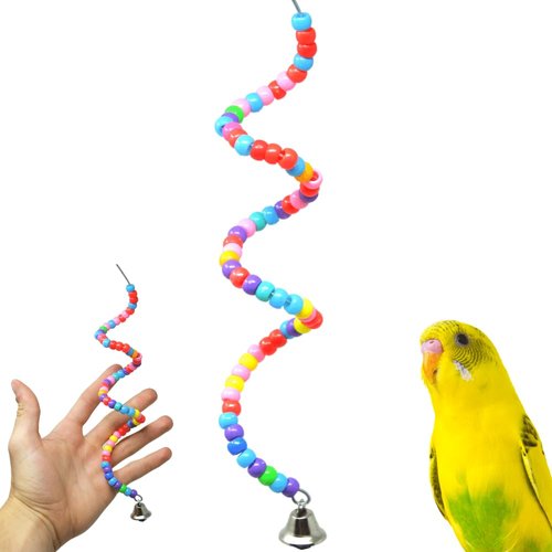 Bonka Bird Toys 869 Millet Holder Colorful Plastic Bead Miller Foraging Parakeet Budgie Finch Dove