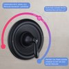 Pressure Balancing Tub and Shower Trim Kit, Compatible with Moen Posi-Temp Valve, Matte Black