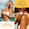 Kopari Sun Shield Body Glow, Broad Spectrum SPF 50, Lightweight Shimmering Gel Texture Absorbs Quickly, Non Sticky, Glowing Results, Gold 5 oz