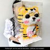 JQARCH Animal Tiger Micro Building Blocks, Cute&Majestic Forest Animals Tiger, Gift for Adults and Kids (Tiger 4513pcs)