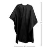 Betty Dain Classique Cutting/Styling Cape, Stylish, Lightweight Iridescent Fabric, Water-Resistant, Machine Washable Nylon for Durability, Snap Neck Closure, Black, 45 Inches Wide x 60 Inches Long