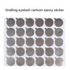 600 Pcs 2.1cm Disposable Eyelash Glue Holder Pallet Sticker Paper Eyelash Extension Glue Pad Stand On Eyelash Jade Stone Cosmetic Makeup Tool Supplies